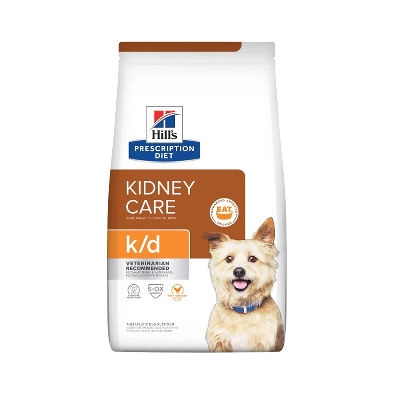 Ração Hills Prescription Diet K/d Cuidado Renal Cães Adultos